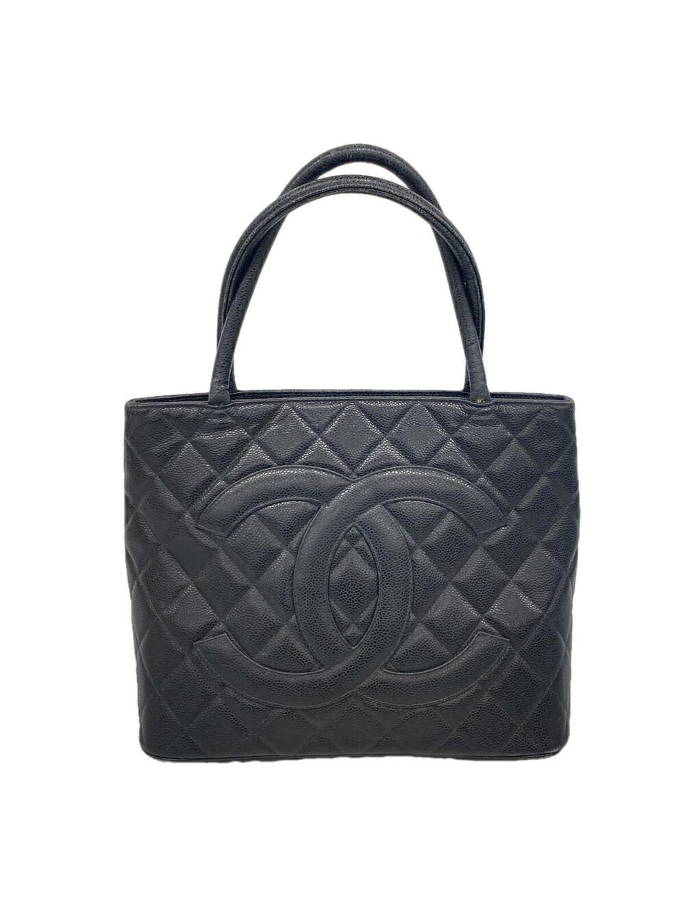 Chanel Medallion Tote Quilted Caviar #366985C16B